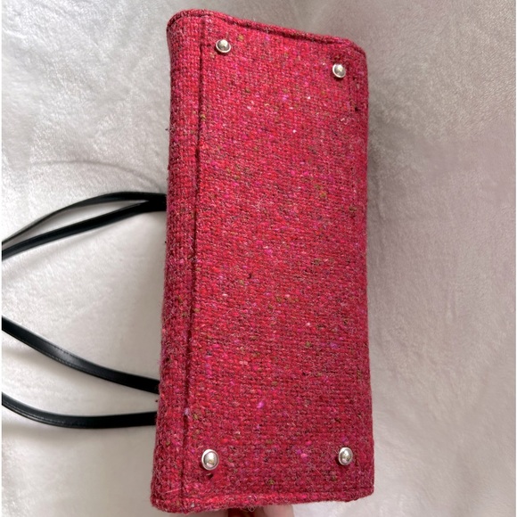 EUC Kate Spade vintage red tweed shoulder bag w/ dust bag β€οΈ - Picture 6 of 15